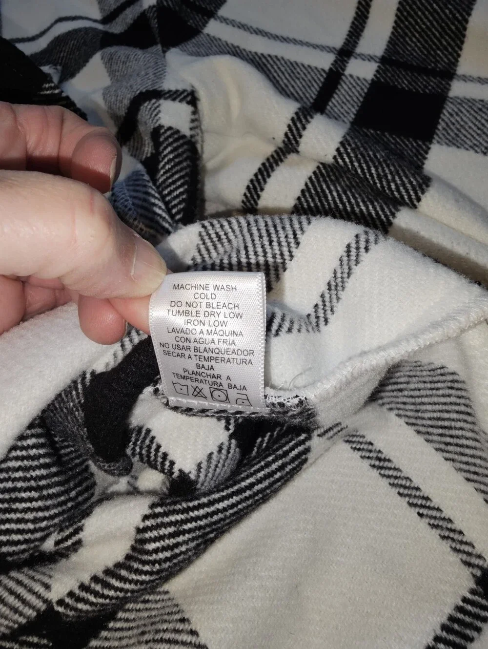 Love Tree Black & White Plaid Utility Shacket